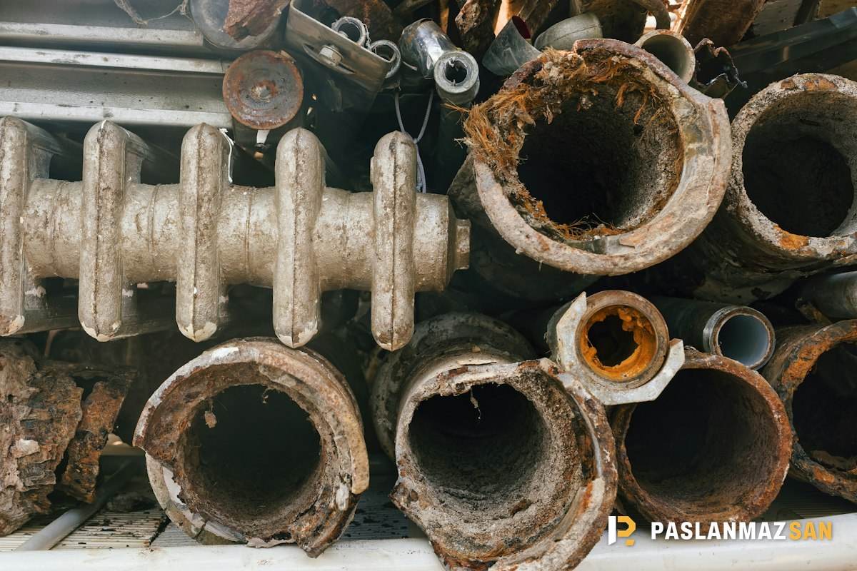 Paslanmış borular ve metal parçalar — Alüminyum Radyatör