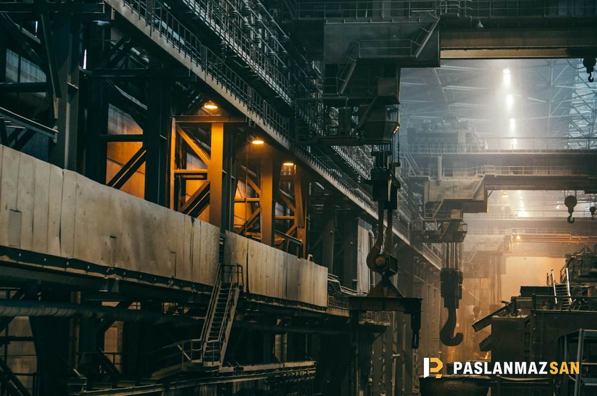 Büyük sanayi fabrikasının iç mekânı — Fabrika Sökümü