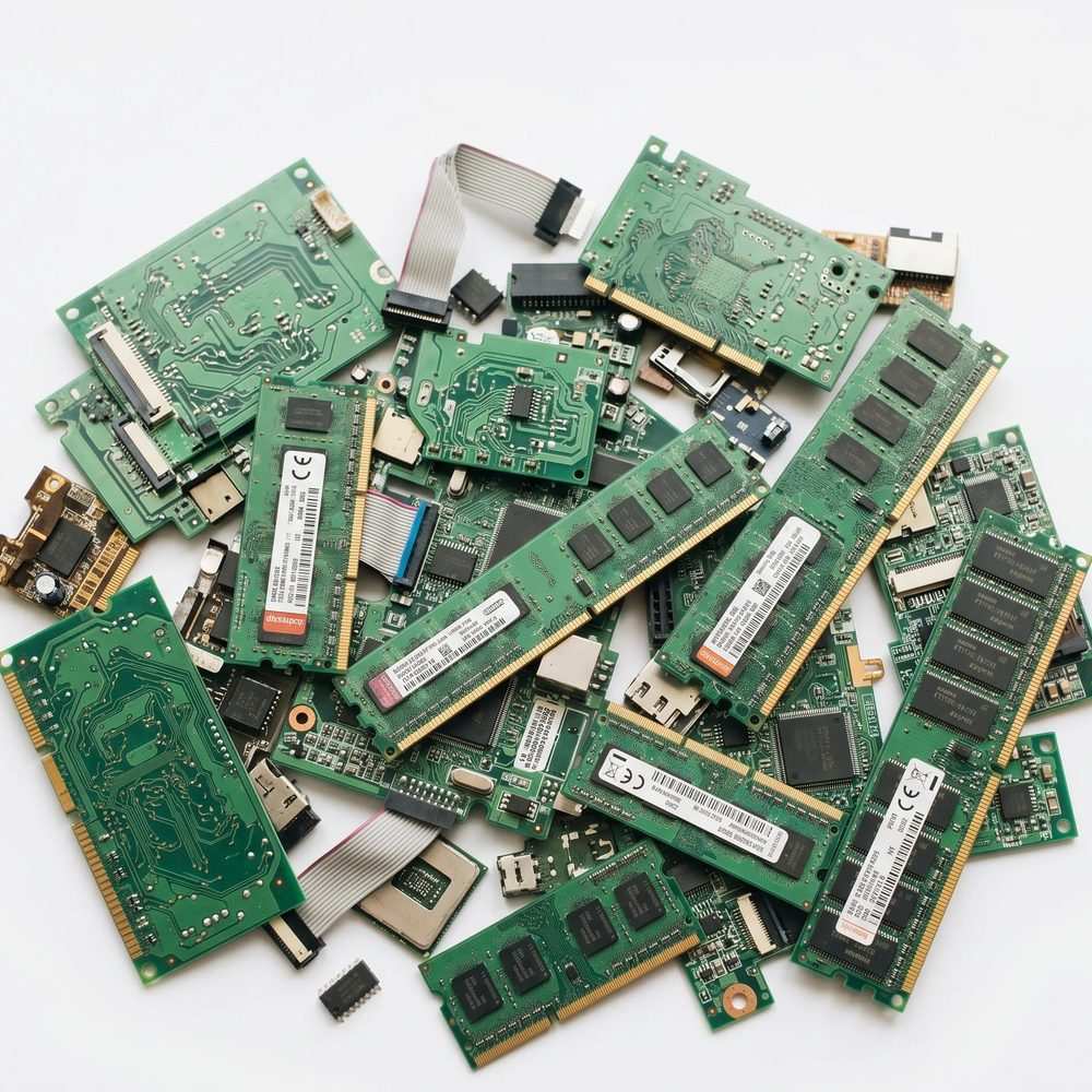 Elektronik kart ve RAM hurdası
