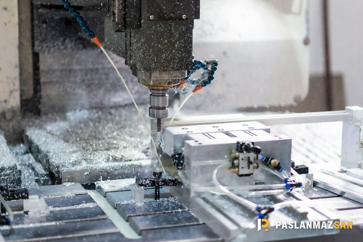 CNC tezgâhında metal parça işleme — İkitelli hurdacı
