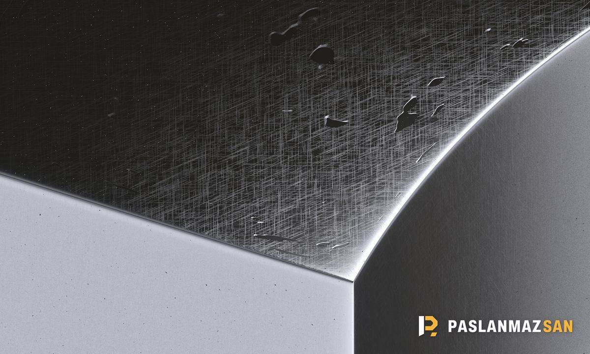 Parlak metal sac yüzeyi ve kenarı — Krom (430) Hurdası